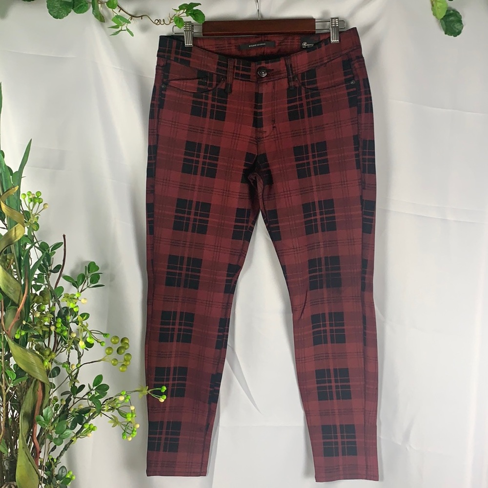 ❌TRADED❌ Dylan George Plaid Stretchy Skinny Pants - Picture 10 of 16